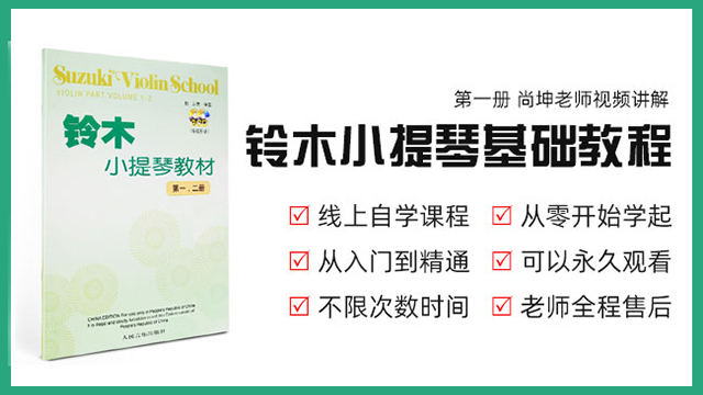 轻松掌握铃木教育法！9个方面详解小提琴视频教程